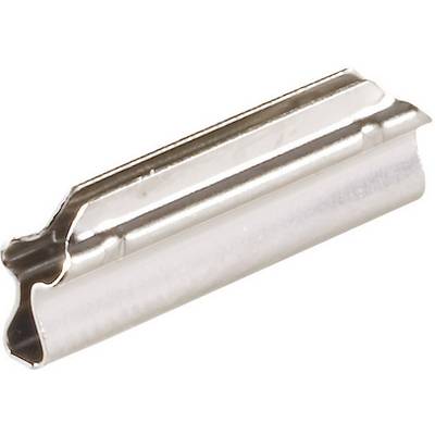 Silver metal paperclip holder.