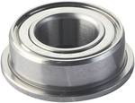 Radial grooved ball bearings with flange