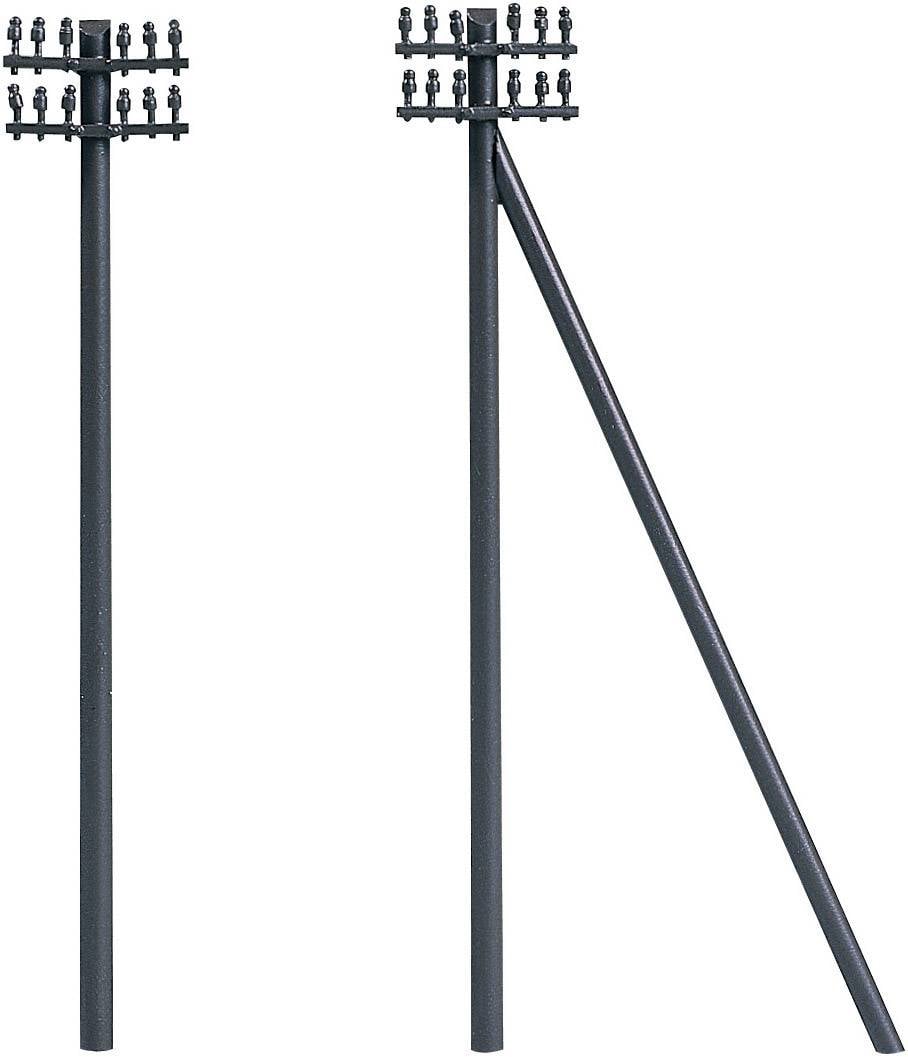 Auhagen 44600 N telegraph poles, set of 12 Assembled