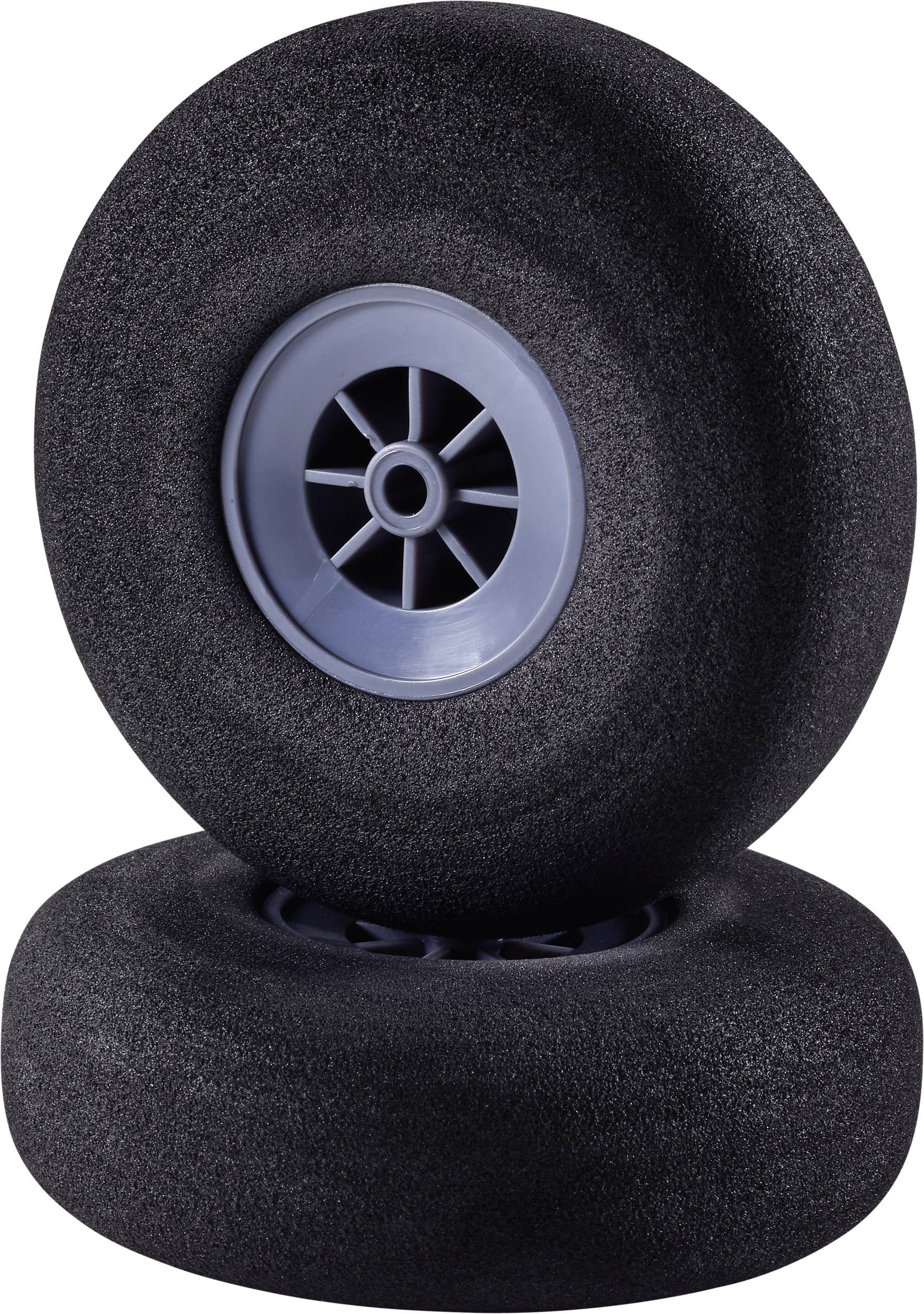Reely Model airplane foam rubber wheels Lightweight 76 mm 1 Pair
