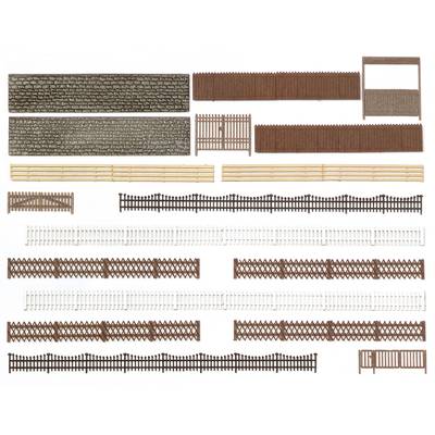 Busch 6017 H0 Assorted fences Assembly kit