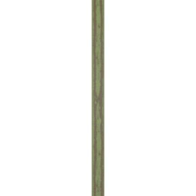 Abstract painting with vertical green and red stripes that blend together, creating a blurred appearance.