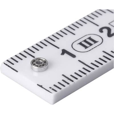 Reely  Miniature ball bearing Chrome steel Inside diameter: 1.5 mm Outside diameter: 4 mm Rotational speed (max.): 11500