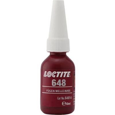 Red bottle with the inscription 'LOCTITE 648', an adhesive for shaft-hub connections. Contains 10 ml.