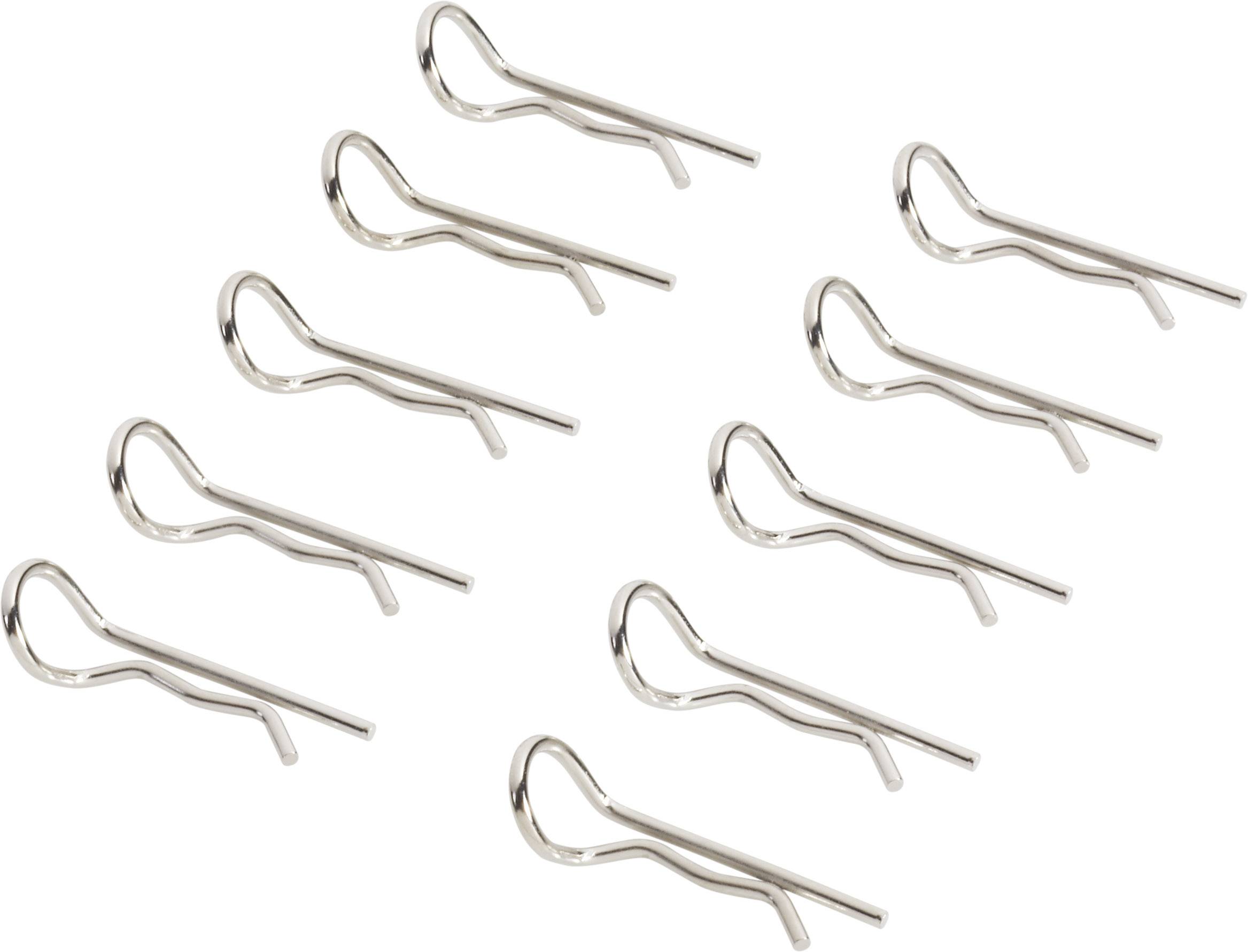 Image of Reely 1:8 Car body brackets Silver Length 25 mm 10 pc(s)