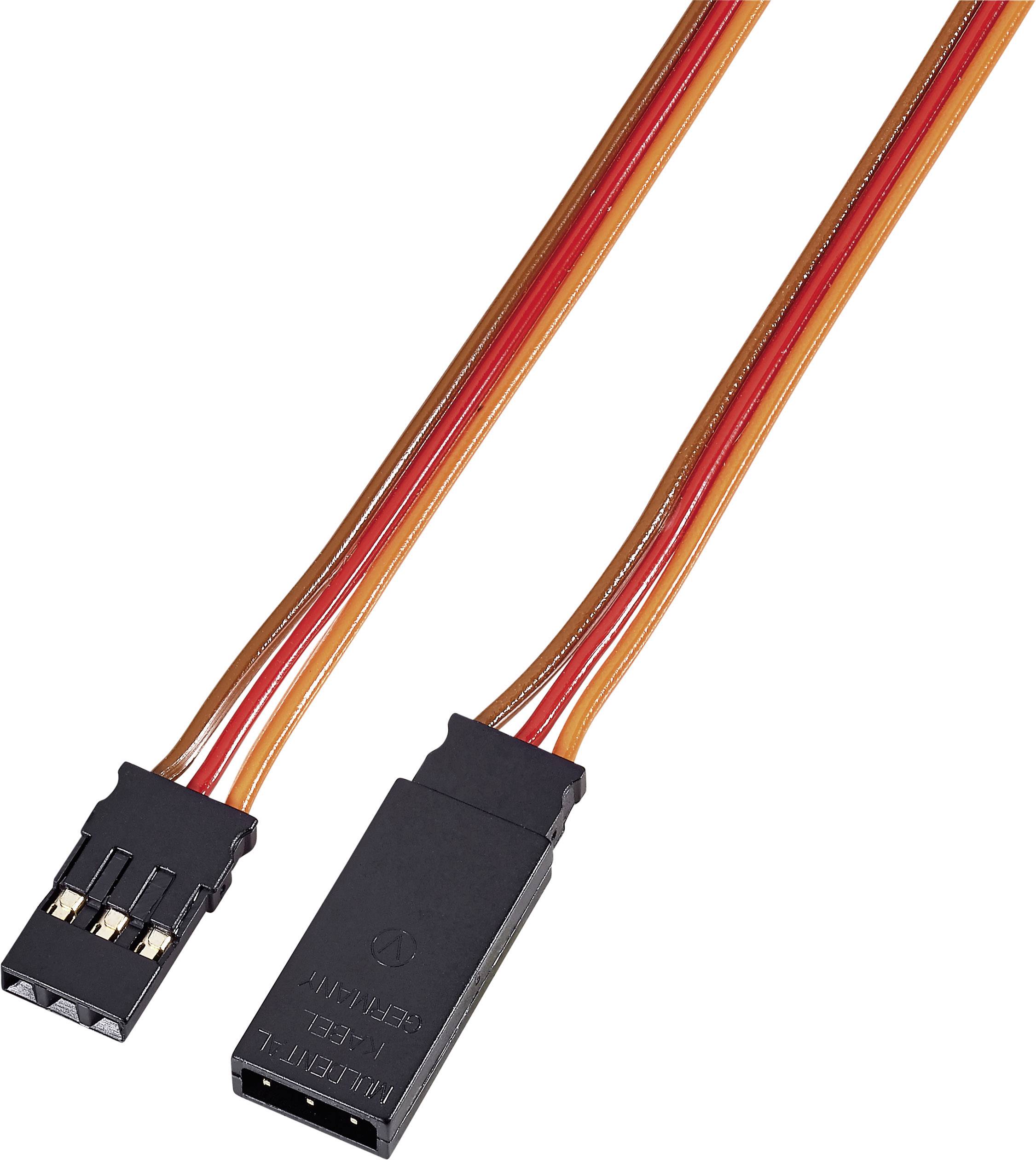 Modelcraft Servo Cable extension [1x JR plug - 1x JR socket] 0.50 m 0.14 mm² ribbon-0