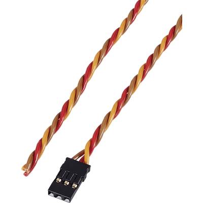 Servo Cable [1x JR socket - 1x Open cable ends] 30.00 cm 0.08 mm² ribbon Modelcraft