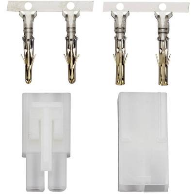 Modelcraft 208281 Battery plug, Battery receptacle Tamiya Gold-plated 1 Pair