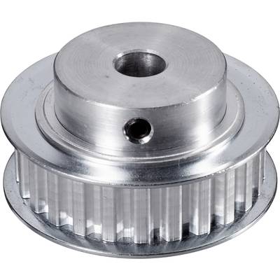 Aluminium Toothed belt disc Reely Bore diameter: 8 mm Diameter: 45 mm No. of teeth: 25