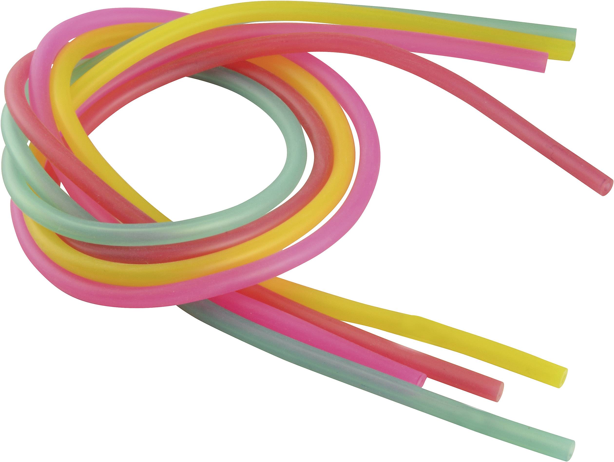 Image of Reely Silicone hose set Inside diameter 2 mm Red, Purple, Green, Yellow