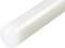 A roll of white baking parchment, rolled up and smooth, against a white background.