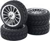 Reely 1:10 Road version Complete wheels V Slick 15-spoke Silver 4 pc(s)