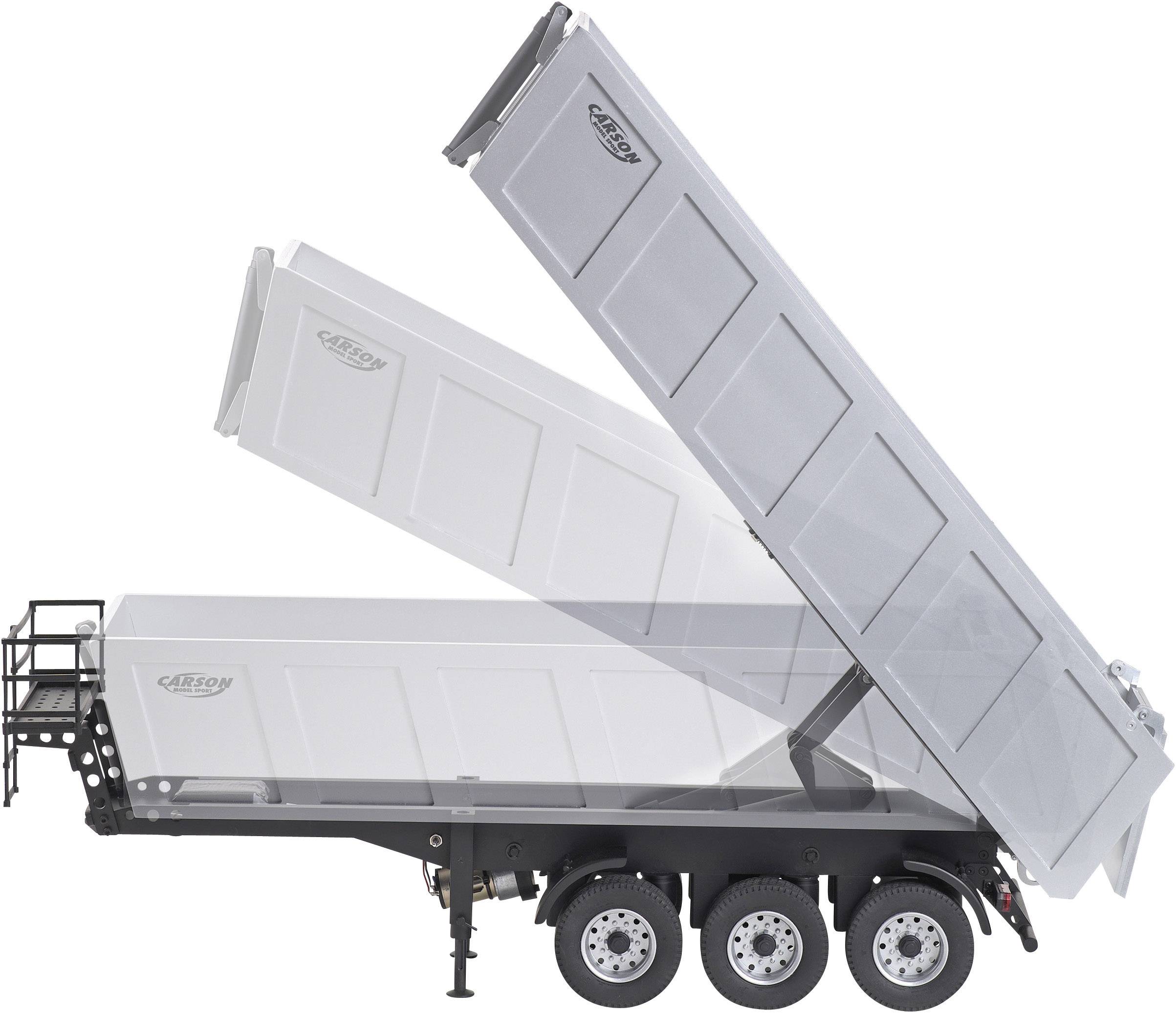 Carson Modellsport 907050 1:14 RC 3 Axle Dumper Semi Trailer (L x W x H) 700 x 185 x 235 mm-2