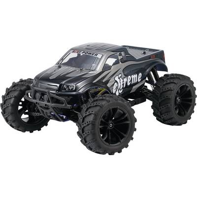 Remote-controlled toy car with a large black off-road design and the word 'Extreme' written on the side.