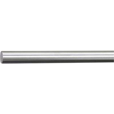 Steel tube with a shiny, metallic surface, horizontally aligned.