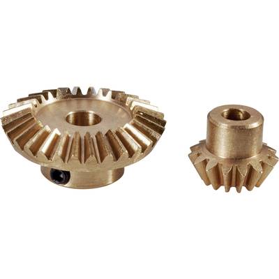 Reely  Brass bevel gear wheel Module Type: 0.75 No. of teeth: 15, 30 1 Set