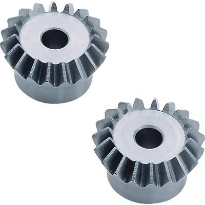 Reely  Steel bevel gear wheel Module Type: 1.0 No. of teeth: 16, 16 1 Pair