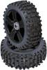 Reely 1:8 Buggy Complete wheels Lug 5-spoke Black 4 pc(s)