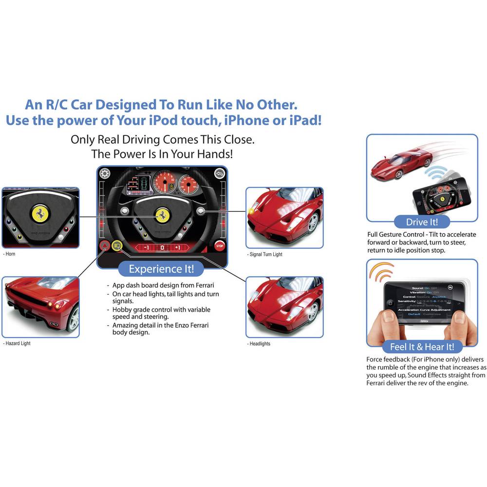 Silverlit 1:16 Model car Silverlit Bluetooth 1:16 Ferrari Enzo with remote control (86067) from