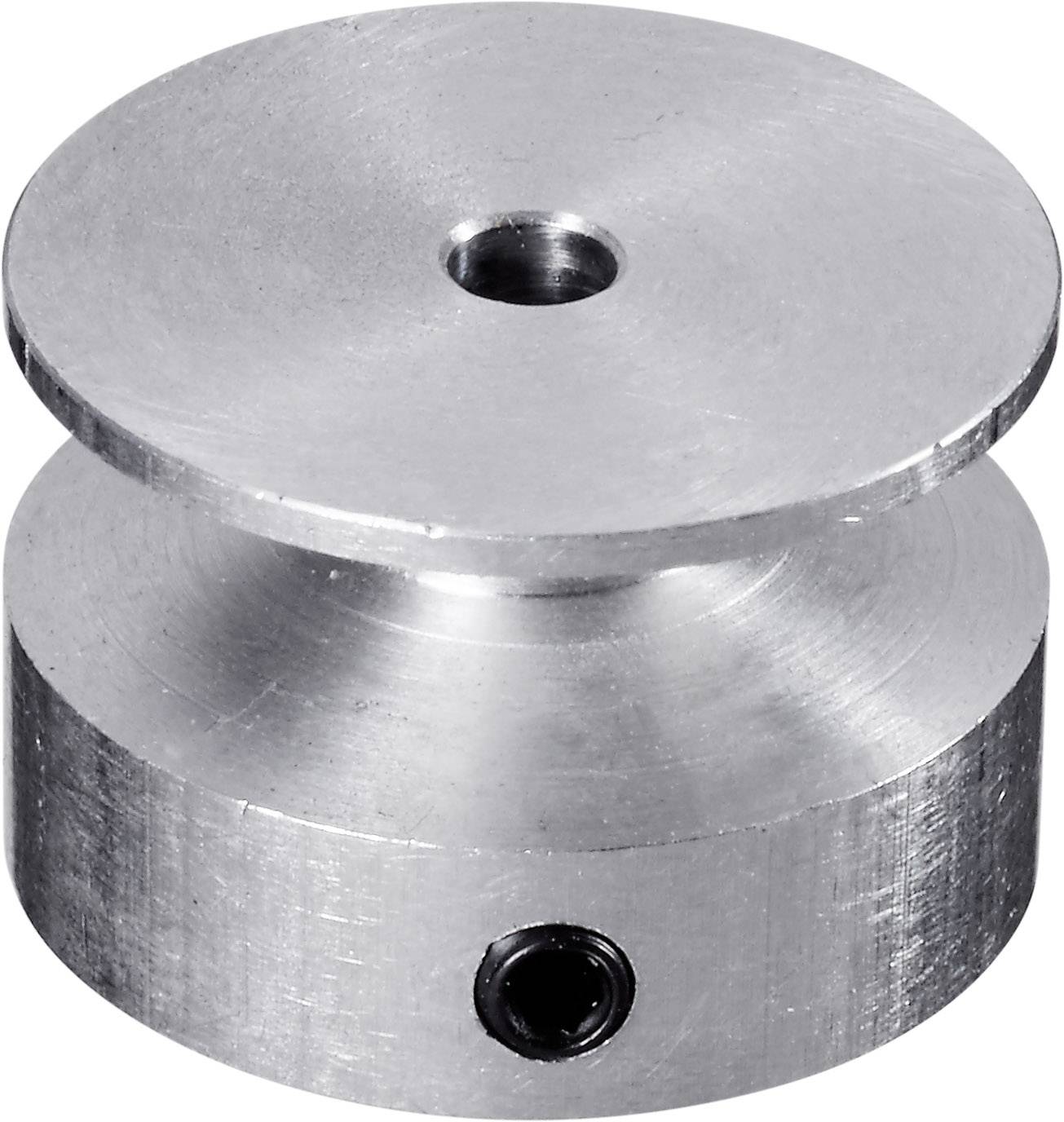 Reely Aluminium V-belt pulley Bore diameter: 5 mm Diameter: 20 mm