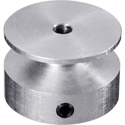 Reely Aluminium V-belt pulley Bore diameter: 4 mm Diameter: 20 mm 
