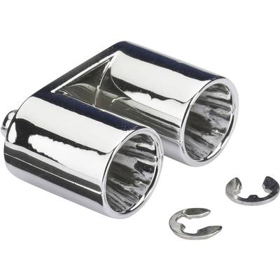 Absima 1:10 Double tail pipe Chrome