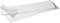 White paper strips, overlapping and curved, form a simple composition on a clear background.