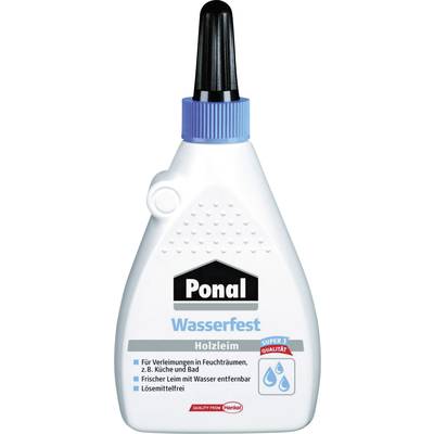 A bottle of wood glue "Ponal Waterproof", suitable for damp areas. Washable with water, solvent-free. Super 3 quality.