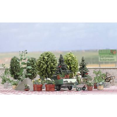 Busch 1211 HO flowers and plant tub set Assembly kit