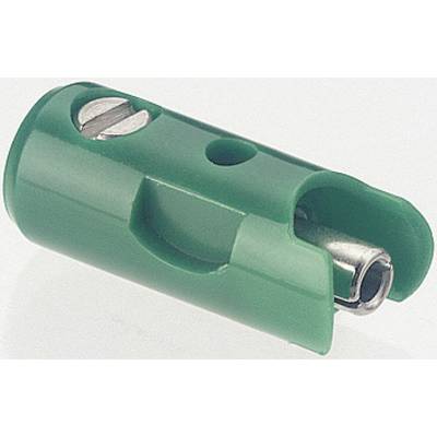 A green plastic pencil sharpener with a metal blade.