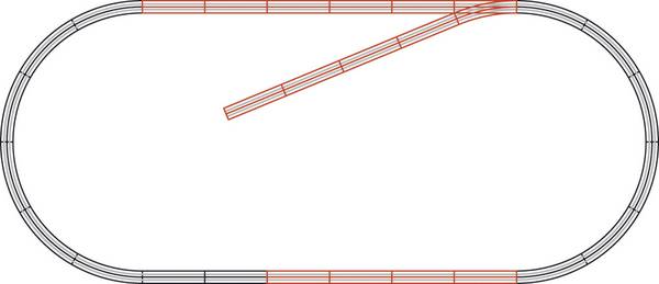 H0 Roco GeoLine (incl. track bed) 61101 Expansion set  1 Set