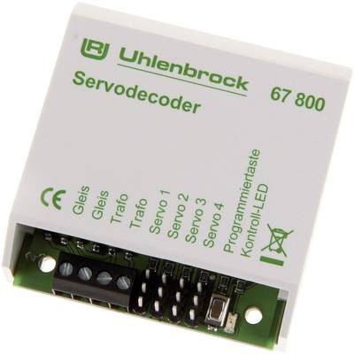 Uhlenbrock 67800  Stationary decoder Module, w/o cable, w/o connector