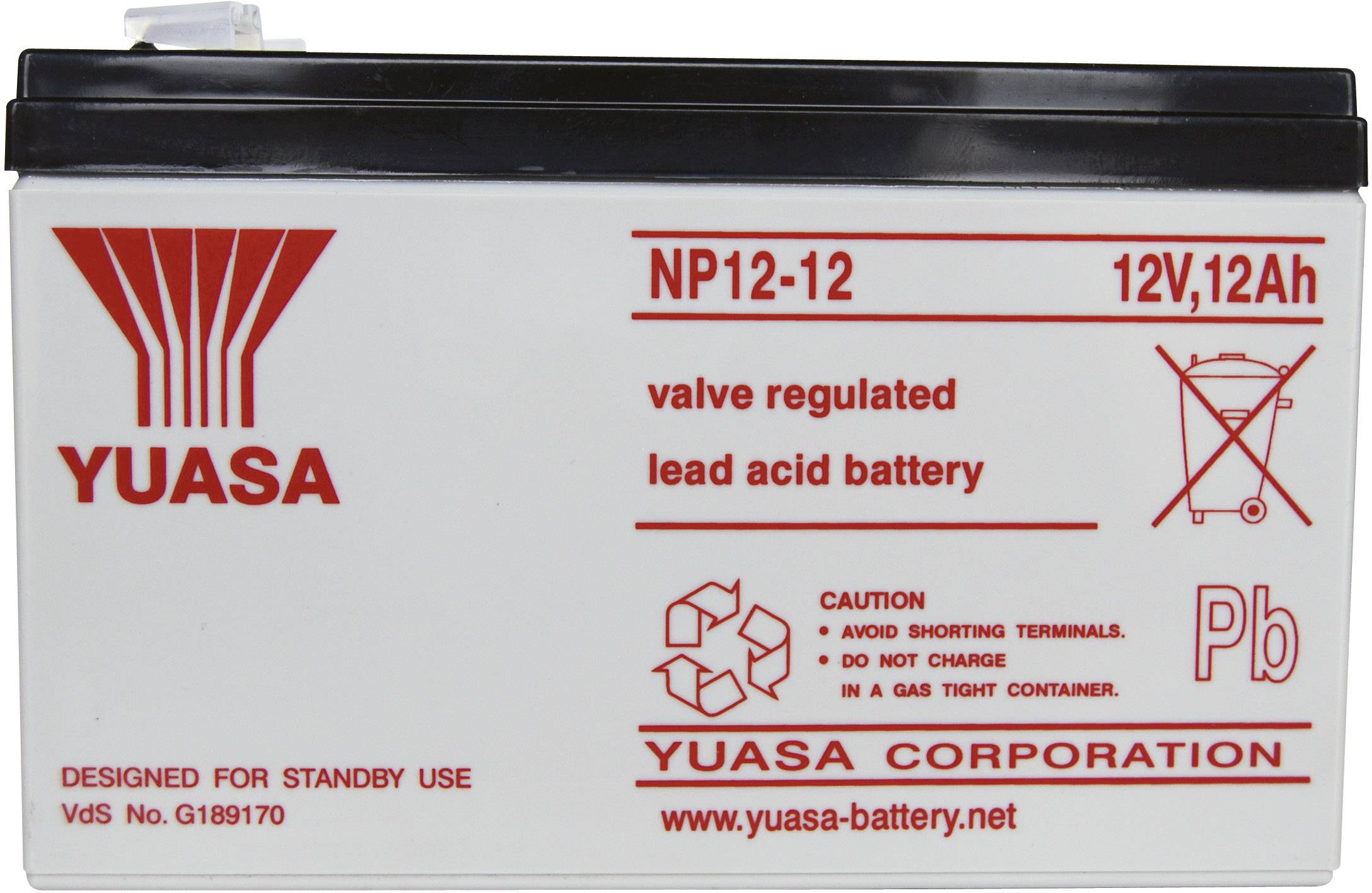 Batterie plomb AGM NP12-12 12V 12Ah YUASA - Batterie(s