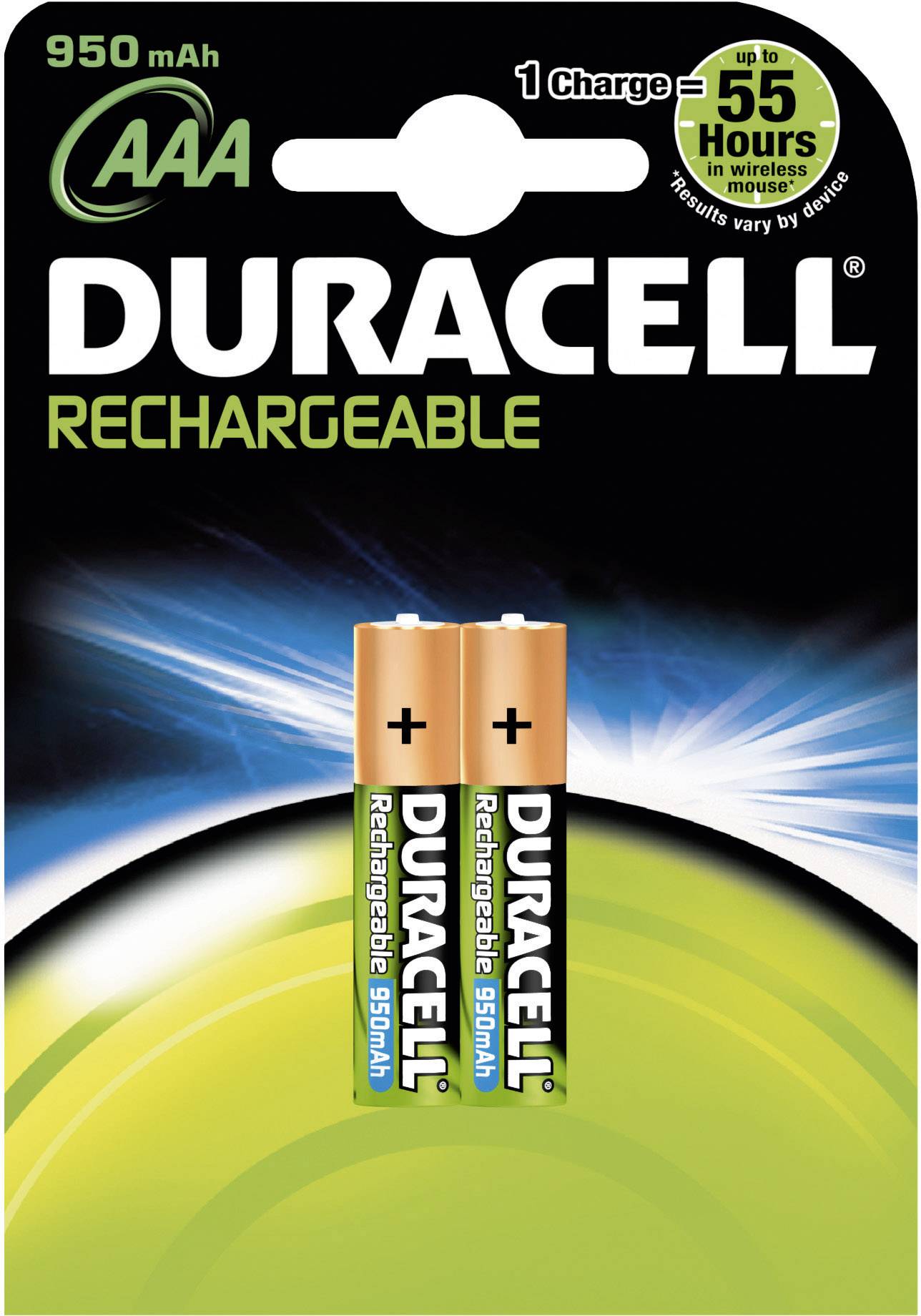 Duracell Rechargeable AAA Battery x2 pc(s) NiMH 1.2V from