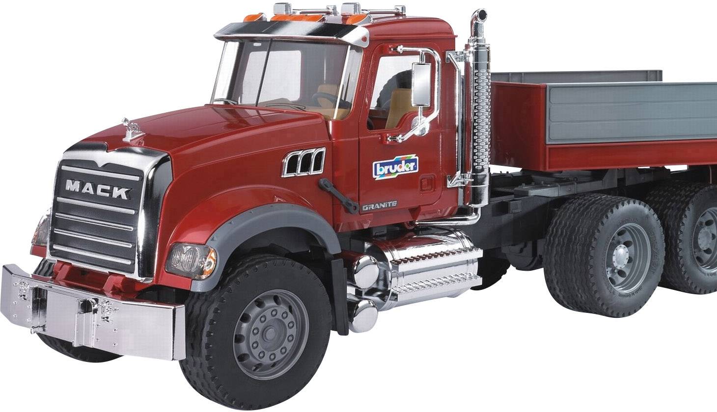 Brother MACK granite truck with low-loader and JCB 4CX backhoe loader ...