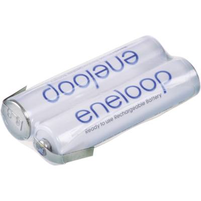 Panasonic eneloop Reihe F1x2 Battery pack 2x AAA Z solder tab NiMH 2.4 V 750 mAh