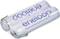 Two white AA batteries from the 'eneloop' brand, lying on a white background, with blue text reading: 'Ready to use Rechargeable Battery'.