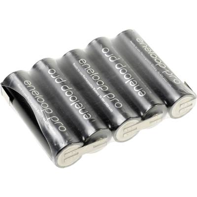Panasonic eneloop Pro Reihe F1x5 Battery pack 5x AA Z solder tab NiMH 6 V 2450 mAh