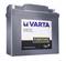 A grey car battery by Varta with the inscription 'FUNSTART GEL', showing technical specifications such as 12V, 19Ah, 170A (EN).
