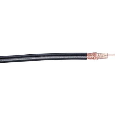 SSB Electronic 60600 Coax Outside diameter: 10.20 mm AIRCOM PREMIUM 50 Ω 75 dB Black Sold per metre