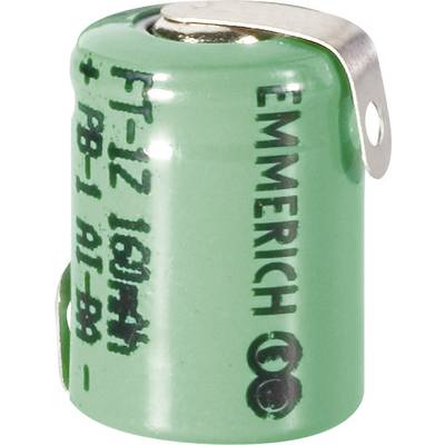 Emmerich 1/3 Micro ZLF Non-standard battery (rechargeable)  1/3 AAA Z solder tab NiMH 1.2 V 160 mAh