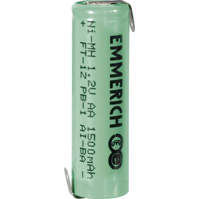 Emmerich Mignon ZLF Non-standard battery (rechargeable)  AA Z solder tab NiMH 1.2 V 1500 mAh