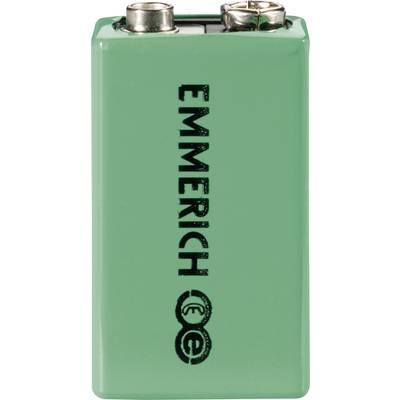 Emmerich 6LR61 9 V / PP3 battery (rechargeable) NiMH 200 mAh 9.6 V 1 pc(s)