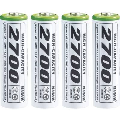 Emmerich High-Capacity HR06 AA battery (rechargeable) NiMH 2700 mAh 1.2 V 4 pc(s)