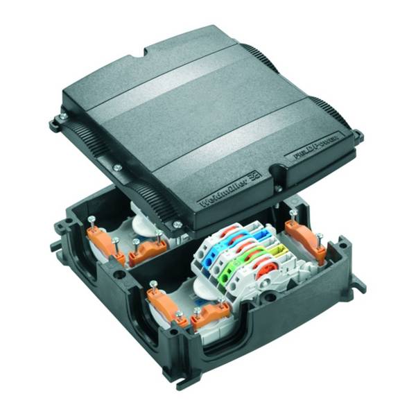 Weidmüller 1957590000 FP BOX 10P Distributor box flexible: 2.5-6 mm² fixed: 1.5-6 mm² Number of pins: 10 1 pc(s) Black Box
