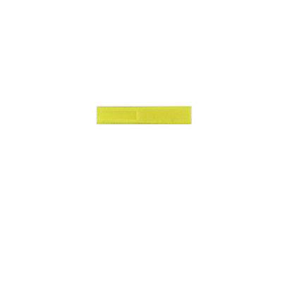 Yellow rectangular object on a white background.