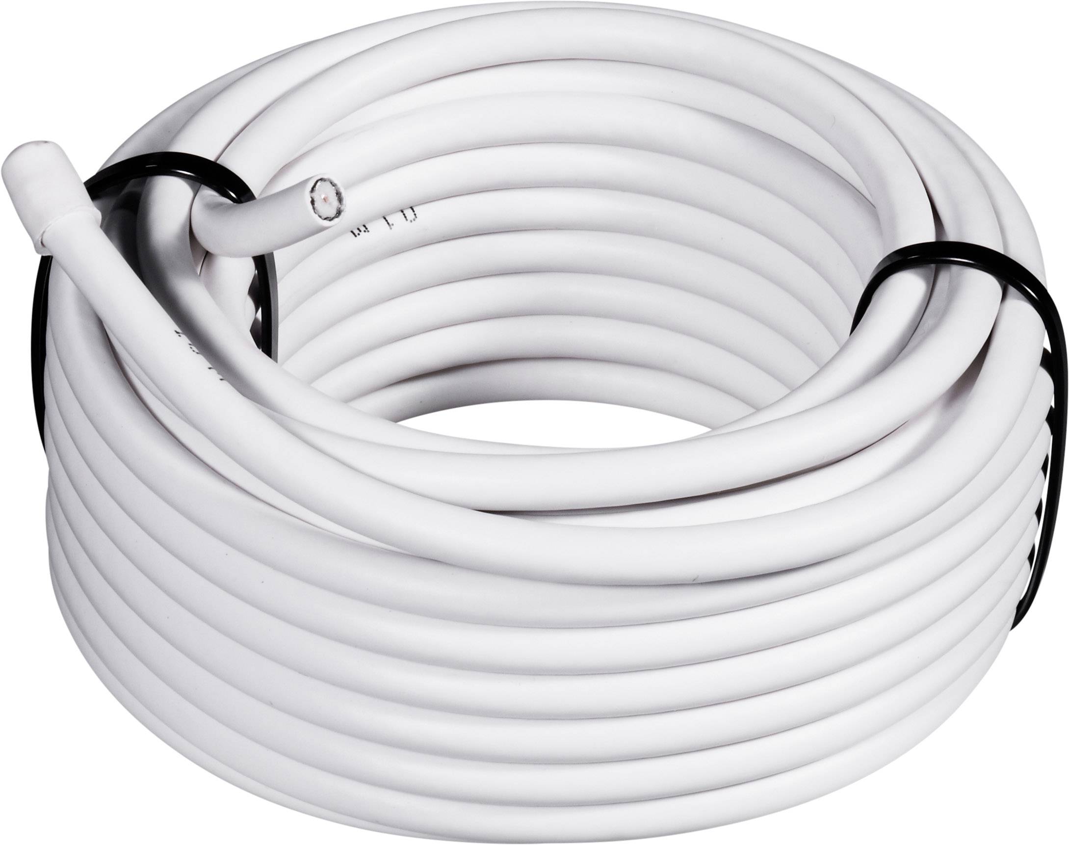 TRU COMPONENTS 1562132 Coax Outside diameter: 6.60 mm RG6 /U 75 Ω 65 dB White 100 m