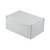 White rectangular plastic enclosure with rounded corners; serves as a housing for electrical equipment or similar applications.