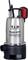 'T.I.P. Maxima 180 PX stainless steel submersible pump with black plastic base and red switch, suitable for dirty water.'