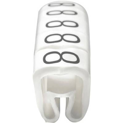 White cable markers with the number '88', stacked on top of each other.